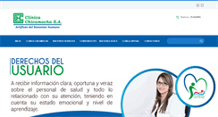 Desktop Screenshot of clinicachicamocha.com