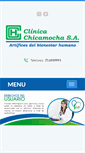 Mobile Screenshot of clinicachicamocha.com