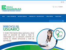 Tablet Screenshot of clinicachicamocha.com